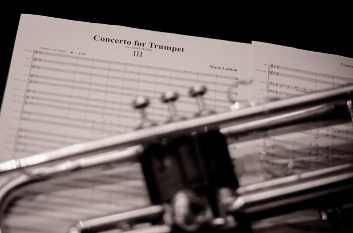 trumpet and score picture